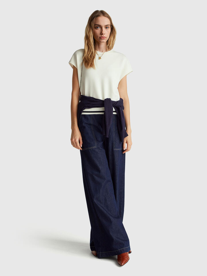 SLEEVELESS SWEATER Women image number 3